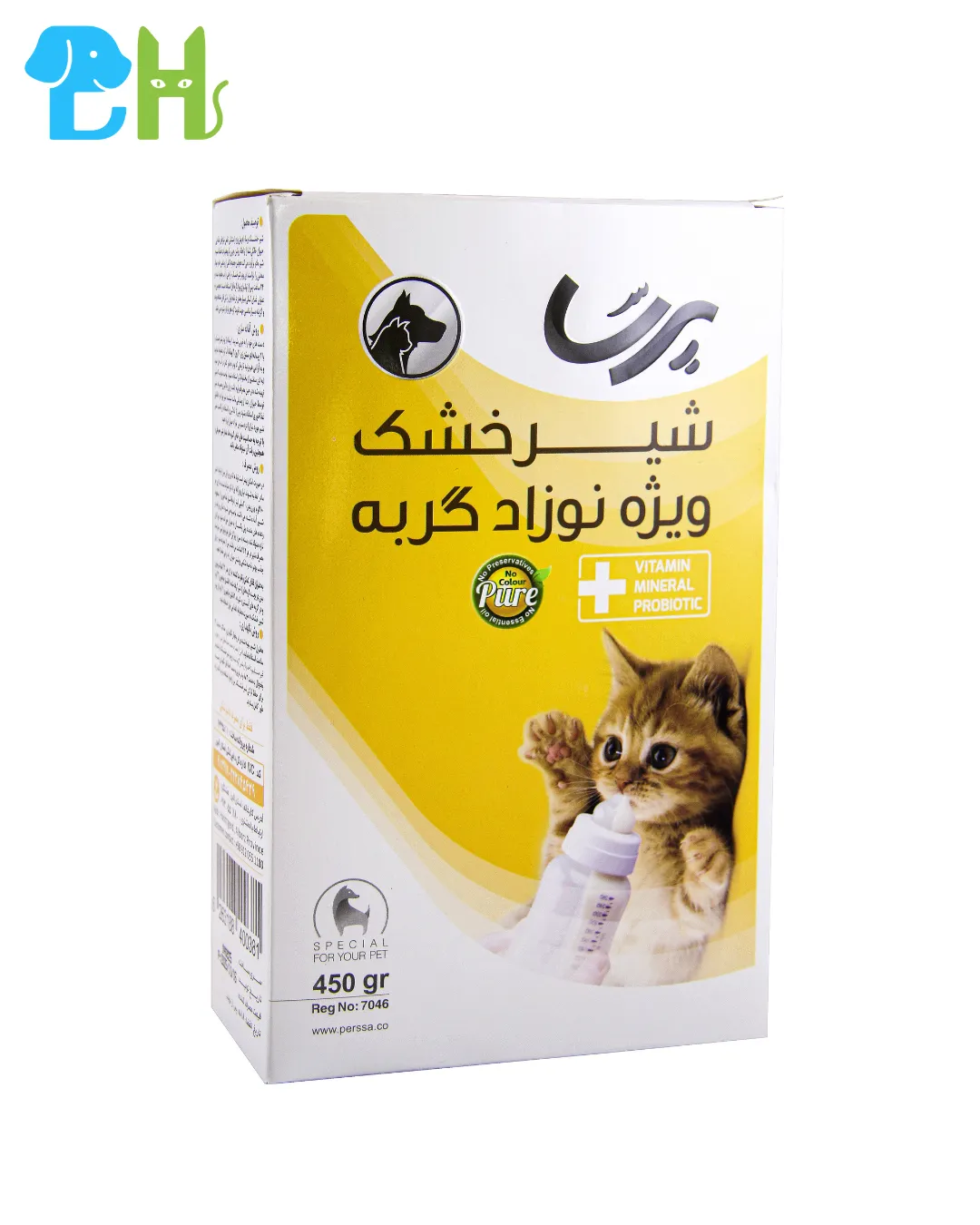 شیر خشک نوزاد گربه پرسا مدل Replacer وزن 450 گرم