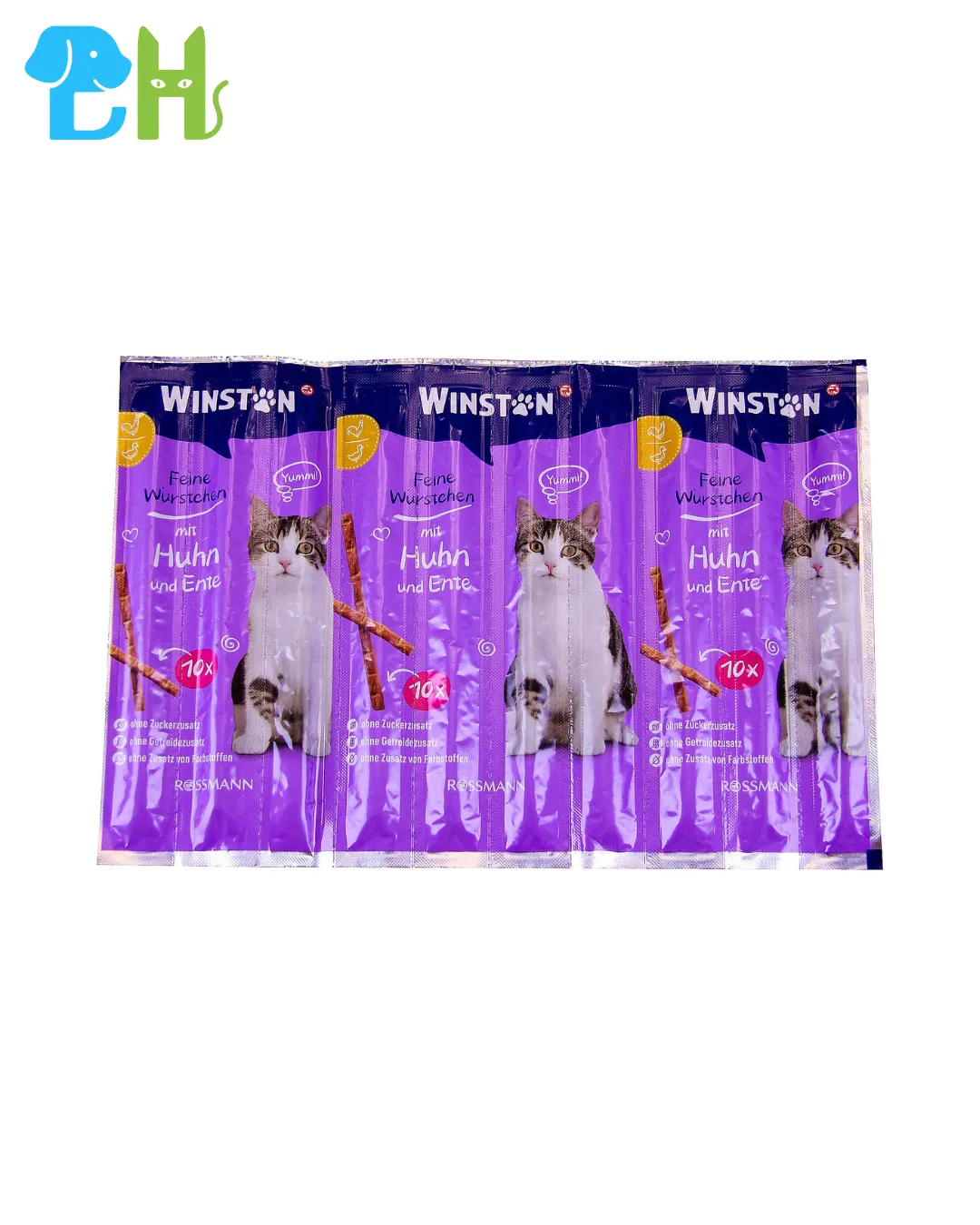 غذای تشویقی گربه مدادی وینستون مرغ و جگر 10 عددی