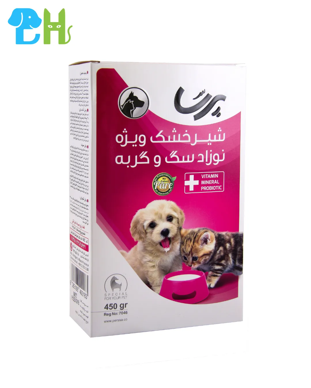 شیر خشک نوزاد سگ و گربه پرسا مدل Replacer وزن 450 گرم